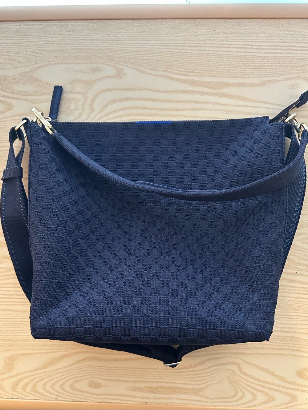 Rothy's Navy Mini Zip Bucket Bag